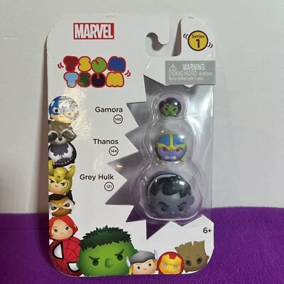 Marvel TSUM TSUM Series 1, 05550 #140, 144, 121, Gamora,Thanos, Grey Hulk 2016 - Image 1 of 2