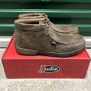 Justin Original Workboots Cappie Slip Resistant Steel Toe Work Shoes Sz 11.5 M - Picture 1 of 10