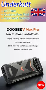 DOOGEE Vmax PRO 5G (2025) Rugged Phone 108MP Camera, 32GB+512GB 120Hz 22000mAh - Picture 1 of 10