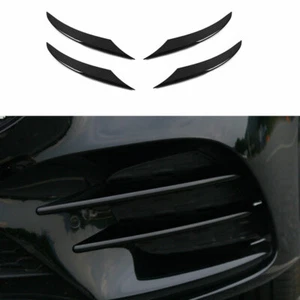 For Benz C-Class W205 2019 2020-2021 ABS Black Front Fog Lamp Light Strip Trim - Picture 1 of 10