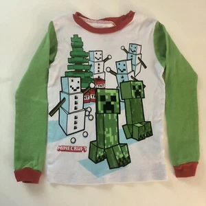 Minecraft Holiday Shirt, Creepers, Size 6, Long Sleeve - Picture 1 of 7