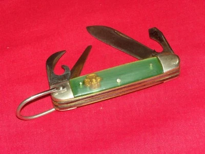 Винтажный ЛАГЕРНЫЙ НОЖ GIRL SCOUT С 4 ЛЕЗВИЯМИ - Scout Camp Essential - Изображение 1 из 4