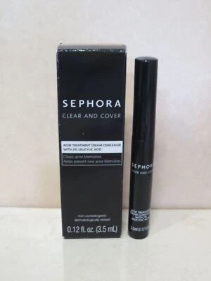 SEPHORA TRANSPARENTE Y CUBIERTA TRATAMIENTO ACNÉ CREMA CORRECTOR 9 ALMENDRAS 0,12 OZ EN CAJA Foto 1 de 2