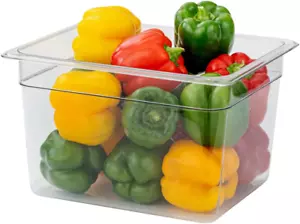 Met Lux 1/2 Size Food Storage Container 1 8 Inch Deep Proofing Box - Rectangle G - Picture 1 of 11