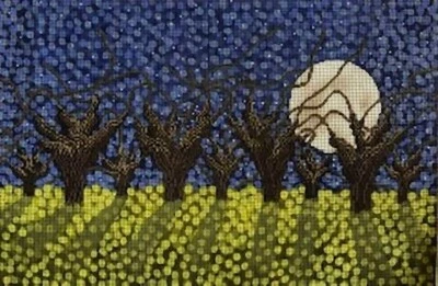 Needlepoint Handpainted Cooper Oaks Full Moon 18x12 - Image 1 of 4