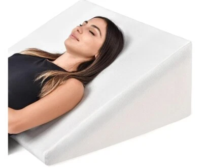 Bed Wedge Pillow Cooling Memory Foam Top Elevated Support Cushion,Triangle Wedge
