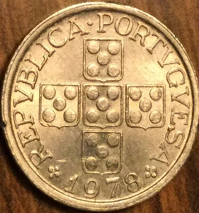 1978 PORTUGAL 10 CENTAVOS COIN - Picture 1 of 2