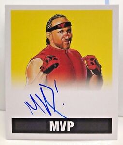 MVP Montel Vontavious Porter 2017 Leaf Originals Wrestling YELLOW Autograph /99