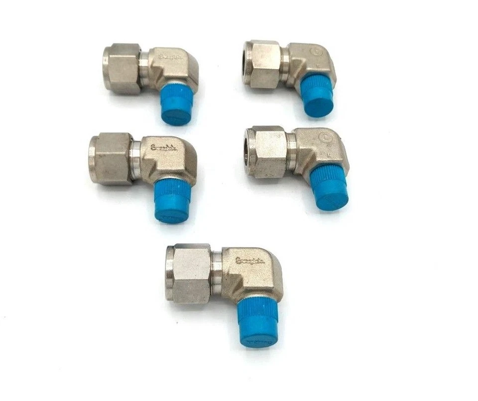 ¡¡NUEVO!! LOTE DE 5! Swagelok SS-810-2-4 acero inoxidable 1/2 pulgada. Tubo OD x 1/4 pulg. NPT masculino Foto 1 de 1