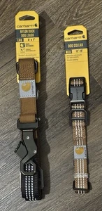 BRAND NEW Carhartt Nylon Duck Dog Leash (Large) & Nylon Dog Collar (Medium) - Picture 1 of 16