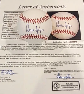 Aaron Judge New York Yankees Signed Autographed Beautiful ROMLB JSA LOA - Picture 1 of 7