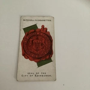 1911 Stephen Mitchell Tobacco Card Seals - City Of Edinburgh O - Bild 1 von 2