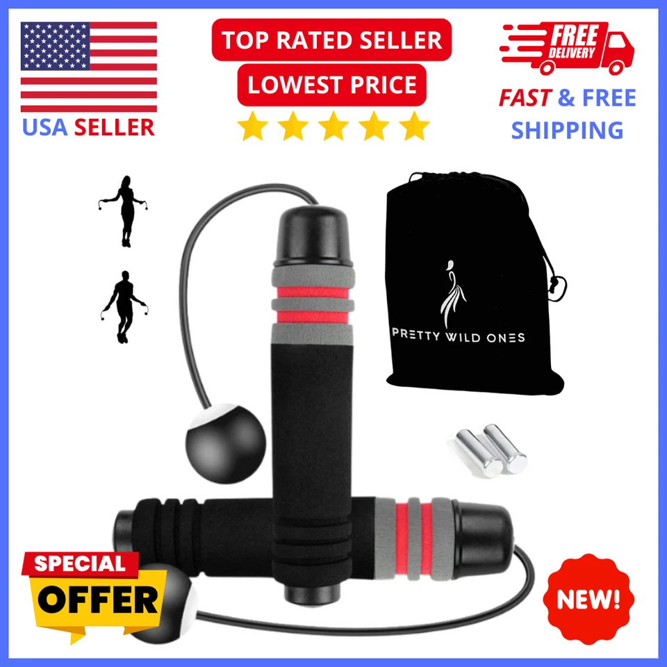 Cuerda de salto sin cuerda con peso - Cuerda de salto inalámbrica inalámbrica inalámbrica para fitness en interiores Foto 1 de 4