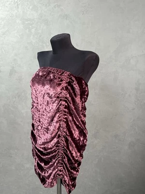 Falda de Terciopelo Vintage Rara Gucci Tom Ford Era Talla 40 Borgoña Viscosa Seda Foto 1 de 4