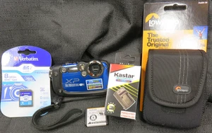 Fujifilm FINEPIX XP200 Digital Camera 16.4MP 5x Zoom Blue Card Charger Battery - Picture 1 of 11