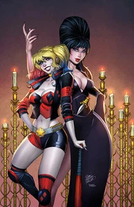 HARLEY QUINN X ELVIRA #1 RYAN KINCAID NYCC EXCLUSIVE VIRGIN - Picture 1 of 1