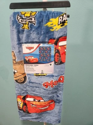 DISNEY PIXAR CARS PRESCHOOL THROW NWT 40IN X 50IN 100% POLYESTER MADE IN CHINA - Image 1 of 4