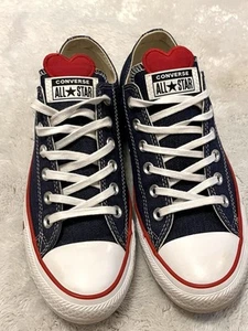 Converse All Star Damen 8,5 Herren 6,5 Jeansblau Herz Schuhe schön & gepflegt - Bild 1 von 9