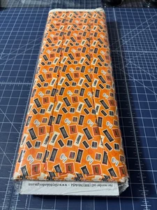 FULL BOLT Celebrate with Hersheys Candy Toss Orange Fabric 15 Yards - Picture 1 of 4