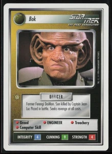 1994 Star Trek CCG 1st Edition Premiere White Border Bok NM Uncommon - Picture 1 of 2