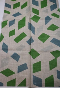 Christopher Farr Tela 34"x22" Remanente "Orquesta" Azul, Verde - Imagen 1 de 4