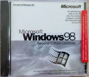 Vintage CD - Microsoft Windows 98 Second Edition Updates - Picture 1 of 2