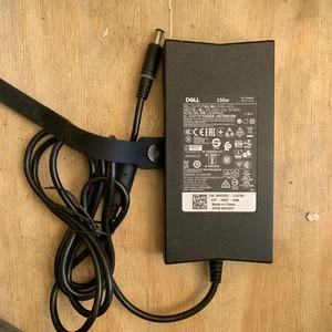 Dell Genuine 130W 19.5V AC Adapter Charger LA130PM121 (NO POWER CORD) - Picture 1 of 2