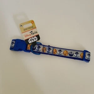 New Disney Tails Pet Collection Star Wars Droids R2-D2 C-3PO Rebel Dog Collar - Picture 1 of 7