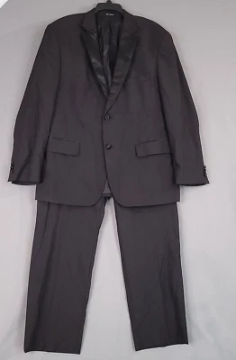 Pronto Uomo Men's 2 Piece Suit Sport Coat Pants With Suspender Buttons Size 40 - Image 1 of 4