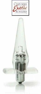 Vibratore anale indossabile butt plug vibrante piccolo stimolatore trasparente - Foto 1 di 2