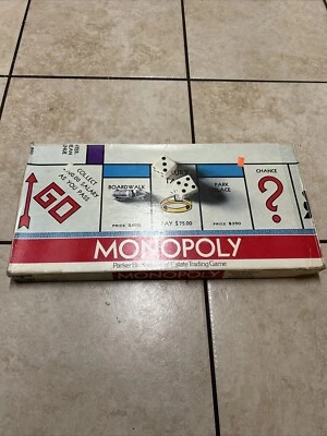 Vintage 1970's Monopoly Parker Brothers Real Estate Trading Game No.9 Complete - Image 1 of 4