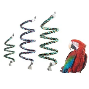 Kletterspirale Baumwolle, Kletterseil, Sitzstange für Großsittiche + Papageien - Bild 1 von 6