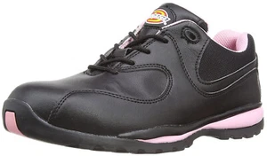 FD13905 Dickies Ohio scarpe da ginnastica di sicurezza donna in acciaio punta nera in pelle taglia 3 - Foto 1 di 1