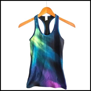 Ivivva Active Tank Top Racerback Athletic Galaxy Print Kids Size 12 - Picture 1 of 7