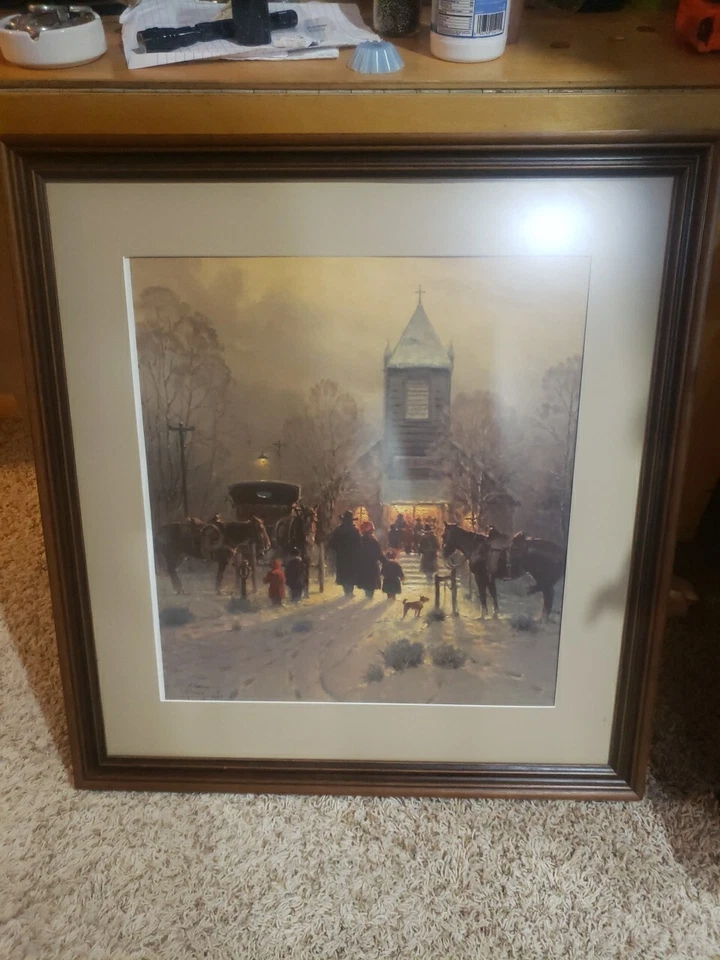 G Harvey EL VÍNCULO DE LA FE Edición Limitada Impresión Iglesia de Invierno Foto 1 de 2