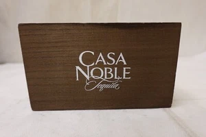 Casa Noble Tequila - Promo Branded 2-Compartment Wood Bar Napkin Caddy NOS - Picture 1 of 10