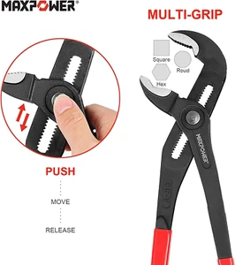 Water Pump Pliers Set. Plumbing Lock Pliers 3 Pieces Kitbag Set. 7-Inch, 10-I... - Picture 1 of 12