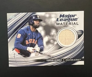2023 Topps Series 2 YORDAN ALVAREZ Major League Material Bat Relic Astros - Picture 1 of 2