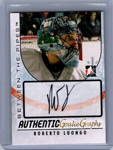 2007-08 ITG Goalie Graphs #A-RL Roberto Luongo Auto - Picture 1 of 2