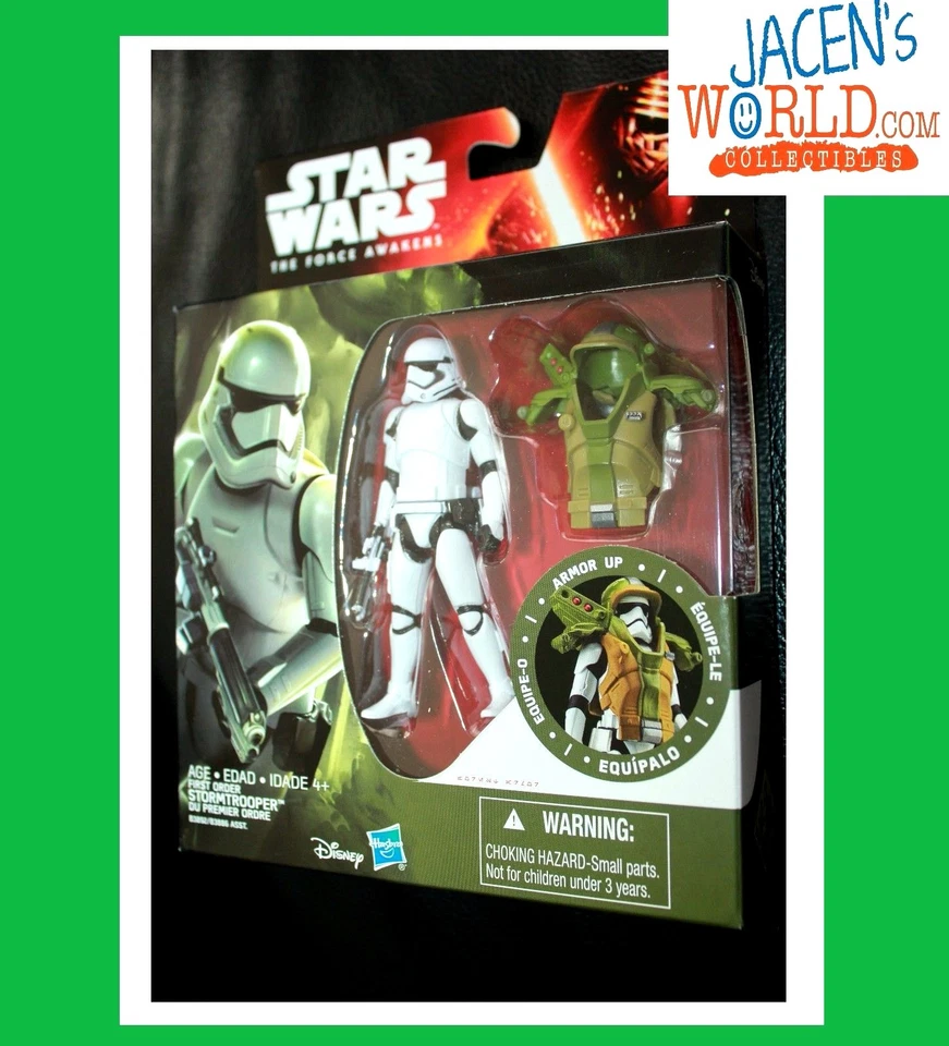 First Order Stormtrooper Star Wars 3.75" Action Figure Wave 1 Armor up Series - Image 1 of 1