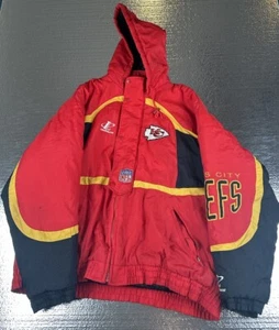 KANSAS CITY CHIEFS JACKET XL VINTAGE LOGO ATHLETIC NFL PRO LINE NFL VTG 90s - Picture 1 of 15