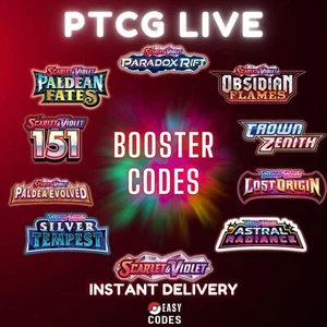 Booster 100 Codes Pokemon TCG Live Pack Livraison Instantanée - Photo 1 sur 120