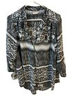 Antilia Femme Womens Leopard print blouse Size XL