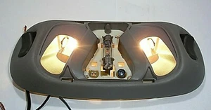 2001 95-04 02 Ford F150 250 Mustang Bronco Dome Interior Map Light Lamp Gray OEM - Picture 1 of 11