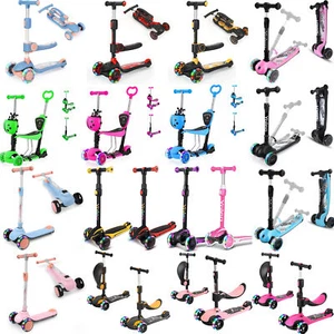 7 Stile Kinderroller Cityroller 3 / 4 Höhe LED-Räder Tretroller Kinder Scooter - Bild 1 von 179