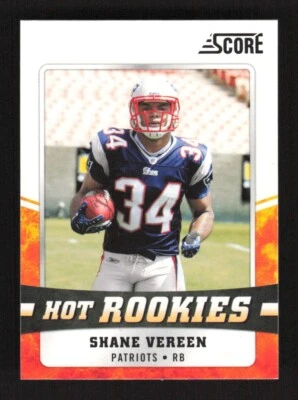 2011 Score Hot Rookies Shane Vereen RC #25 New England Patriots - Image 1 of 2