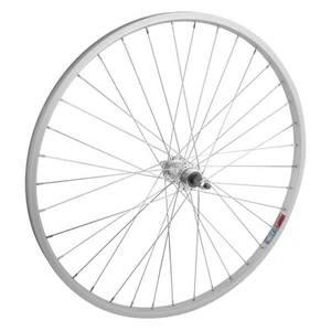 REAR Bicycle Wheel 26' X 1.5in /Silver/36 spokes /Heavy Duty/Freewheel / Bolt On - Picture 1 of 3