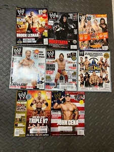 WWE Magazine Lot 2013 2014 Daniel Bryan WWF Retro AEW John Cena Undertaker 8 pc - Picture 1 of 12