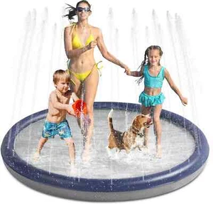 Niubya SplashPad for Dogs and Kids, Thicken Sprinkler Pad Pool Summer Water Toy - Picture 1 of 7