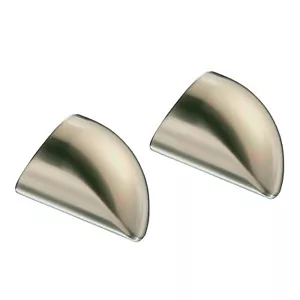 Fusion Mopstick Wall Handrail End Caps in Brushed Nickel By Richard Burbidge - Picture 1 of 5